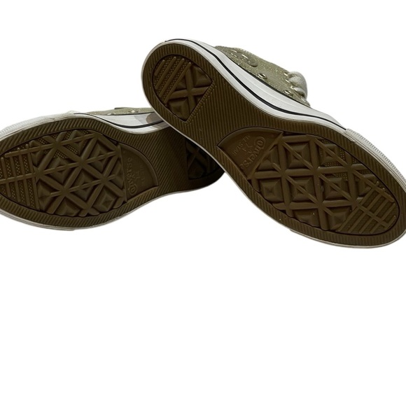 💥SALE💥CONVERSE WOMENS All-STAR CHUCK TAYLOR GOLD HIGHTOP SNEAKERS SZ 6 - Picture 8 of 12